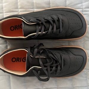 Origo barefoot tennis shoes leather black womens size 8.5 NWT